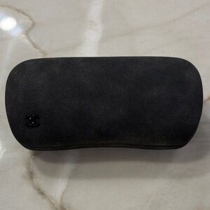 CHANEL Black Hard Shell Eyewear Case with CC Logo